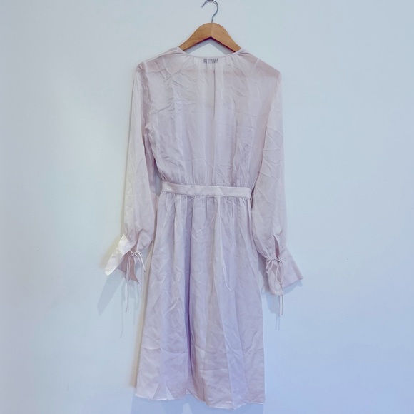 & Other Stories Lavender Silk Long-Sleeved Dress - Picture 4 of 6